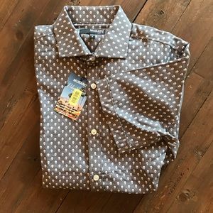 Murano Dress Shirt Grey Skulls NEW